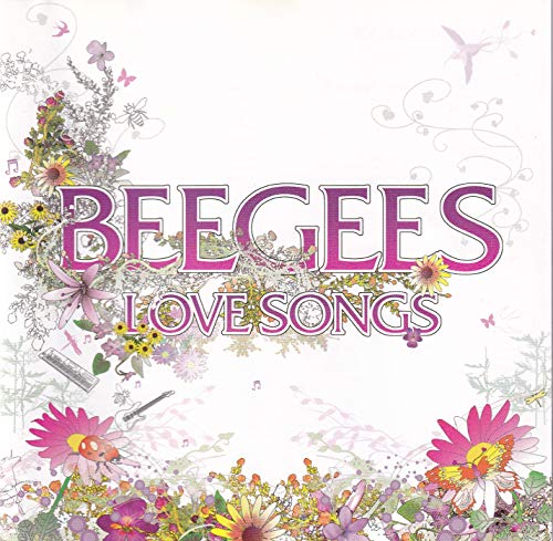 CD cover for Bee Gees’ “Love Songs” with floral decoration.