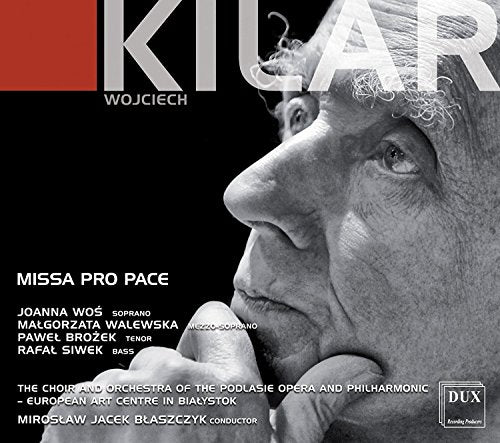 CD cover for "Missa Pro Pace" featuring a portrait of a man’s face.