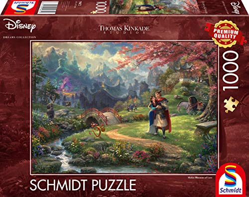 Disney Dreams Collection - Mulan Blossoms of Love by Thomas Kinkade 1000 Piece Schmidt Puzzle