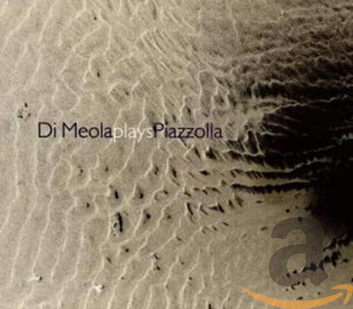 CD cover: abstract sand texture with “Di Meola plays Piazzolla” text.