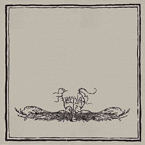 CD cover with a black border and a decorativeC ornate black illustration at bottom.