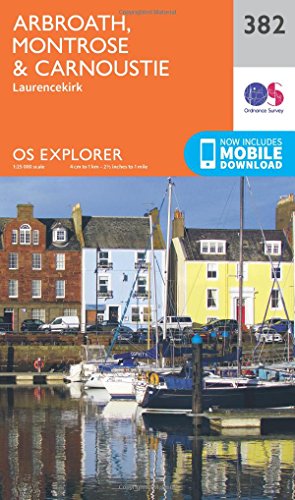 OS Explorer Map (382) Arbroath, Montrose and Carnoustie (OS Explorer Paper Map) (OS Explorer Active Map)
