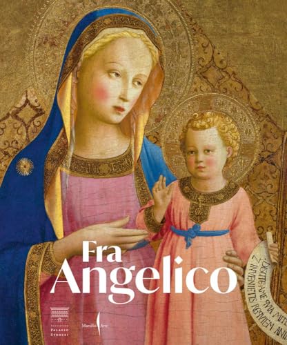 Medieval painting of Madonna and Child with golden halo and script.