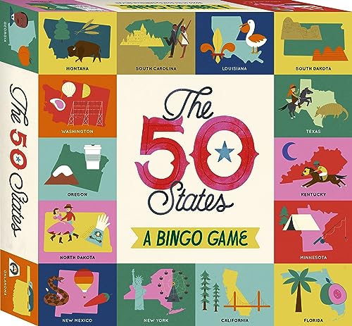 The 50 States Bingo: A Bingo Game for Explorers