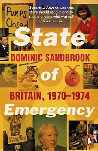 Book cover with title and author on a background possibly related to 1970s Britain.