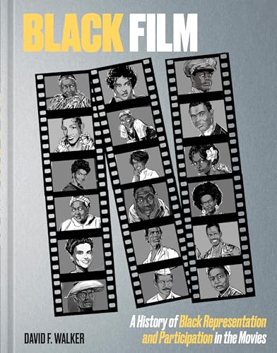 Book cover featuring black and white film stills of Black actors and the title "Black Film".