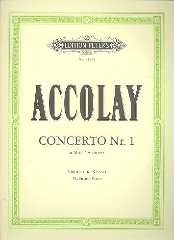 Jean-Baptiste Accolay: Concertino No. 1 A minor: Violin: Instrumental Work