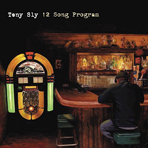 CD cover: painting of a jukebox and a man at a bar.