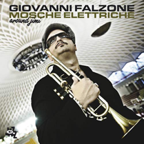 CD cover featuring a man playing a golden trumpet, looking upwards.