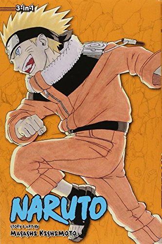 Colorful manga book cover featuring Naruto and friends in action-packed poses and scenery.