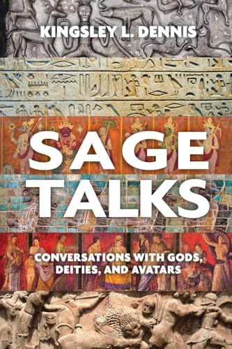 Book cover with ancient carvings and large text: "Sage Talks.
