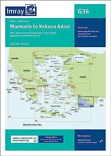 Imray Chart G36 Turkey - South Coast : Marmaris to Kekova Adasi : 36