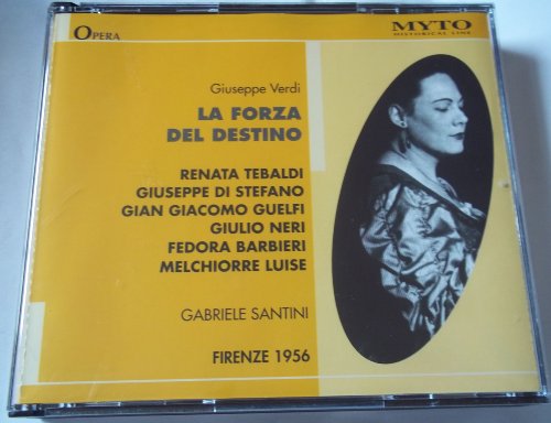 CD case for Verdi’s “La Forza del Destino” opera, featuring Renata Tebaldi.