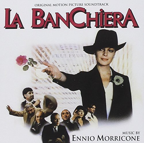 CD cover for "La Banquiere" soundtrack by Ennio Morricone, featuring a woman in a hat.