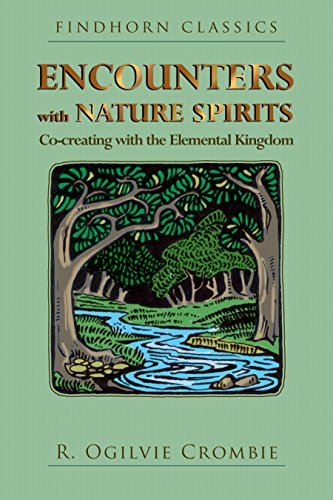 Book cover with green title and illustration of a forest landscape.