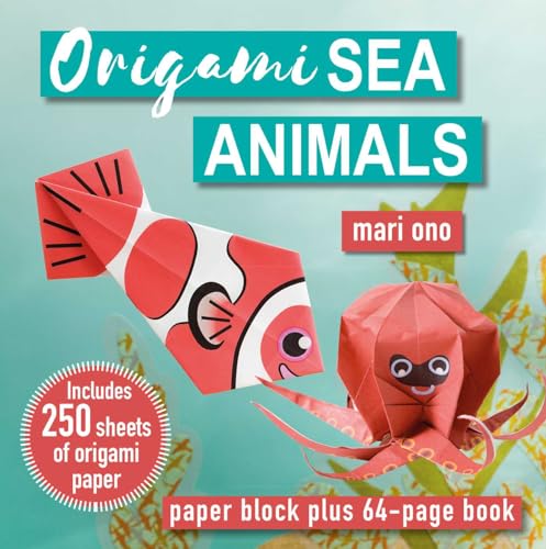 Origami Sea Animals : Paper Block Plus 64-Page Book