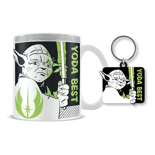 Star Wars (Yoda Best) Mug & Keychain Set