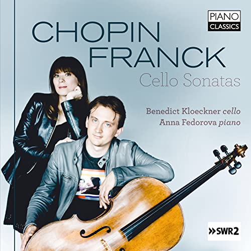 CD cover featuring musicians with a cello, titled “Chopin / Franck.”