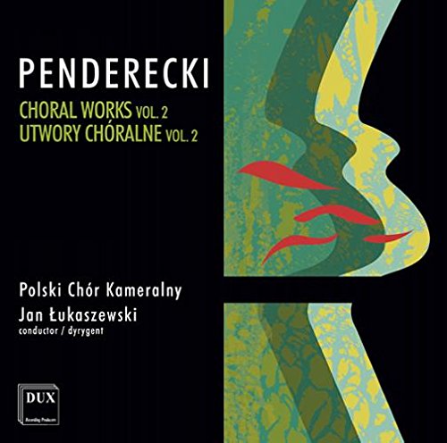 CD cover for Penderecki's Choral Works Vol. 2, featuring abstract art.
