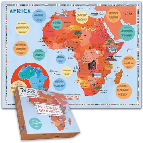 Prisoners of Geography Africa Map 500 Piece Jigsaw Puzzle