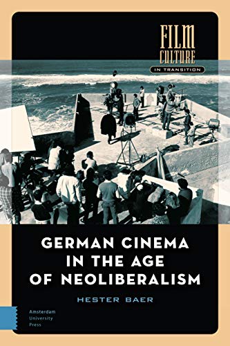 Book cover: film crew on beach, title “German Cinema in the Age of Neoliberalism.”