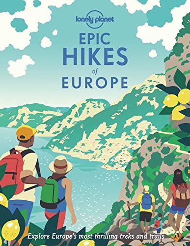 Book cover illustration of hikers overlooking a mountainous coastal landscape with lemon trees.