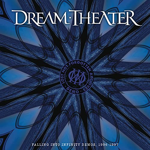 Dream Theater "Lost Not Forgotten Archives" CD cover with blue starburst design.