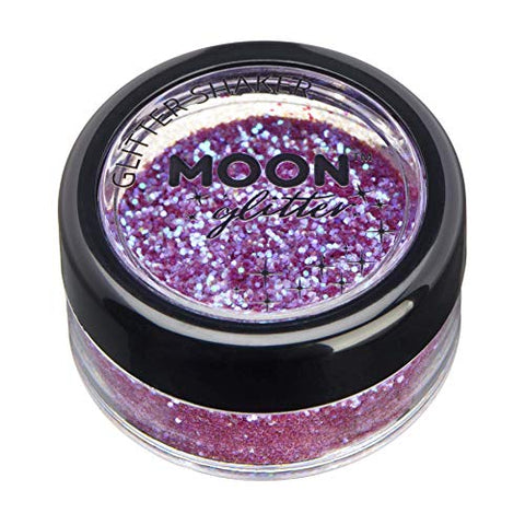 Iridescent Glitter Shakers by Moon Glitter - Purple - Cosmetic Festival Makeup Glitter for Face, Body, Nails, Hair, Lips - 5g