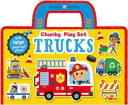 Chunky Play Set Trucks : With large press-out pieces