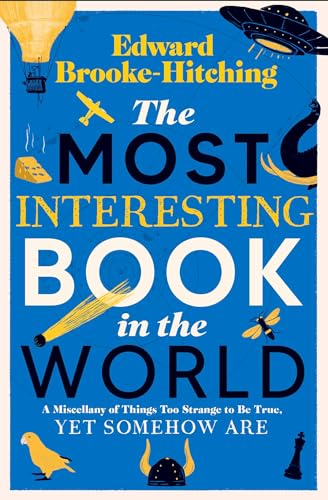 Blue book cover with title text and illustrations of a balloon, UFO, and animals.