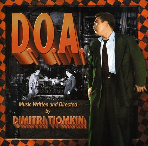 CD cover for "D.O.A." featuring a man in a suit and film still.