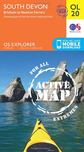 OS Explorer ACTIVE OL20 South Devon, Brixham to Newton Ferrers (OS Explorer Map)