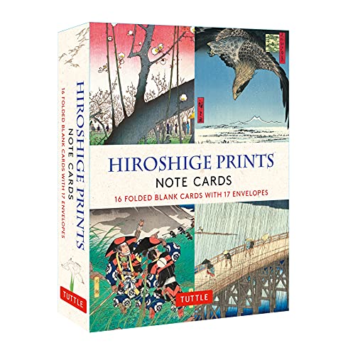 Hiroshige Prints, 16 Note Cards: 16 Different Blank Cards with 17 Patterned Envelopes (Woodblock Prints)