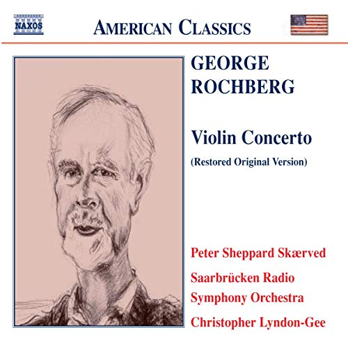 CD cover featuring a portrait of composer George Rochberg and concert details.