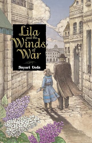Book cover: girl and man walking down a cobblestone street.