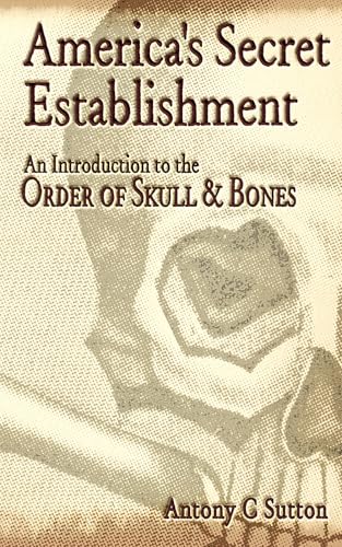 Book cover with Skull & Bones symbol, possibly dark colors, and formal typography.