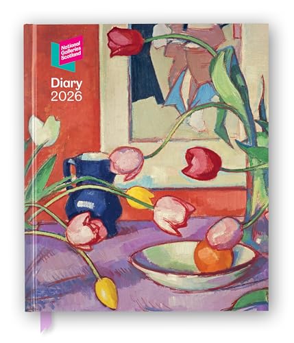 National Galleries Scotland 2026 Desk Diary Planner - Week to View, Illustrated throughout