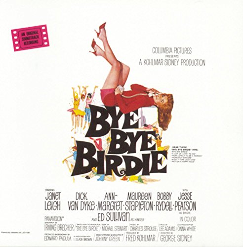 Bye Bye Birdie" CD cover featuring film poster with actors and title.