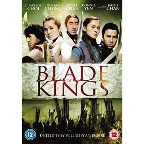 DVD cover for Blade of Kings featuring five actors and a battle scene below.