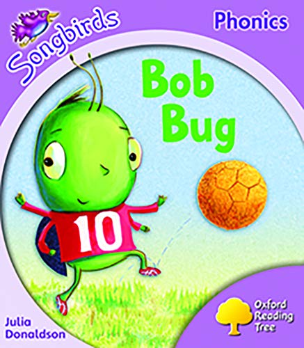 Book cover: green bug playing soccer, "Bob Bug" title, Oxford Reading Tree.