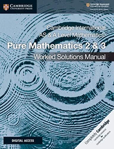 Textbook cover for Cambridge International AS & A Level Mathematics Pure Mathematics 2 & 3.