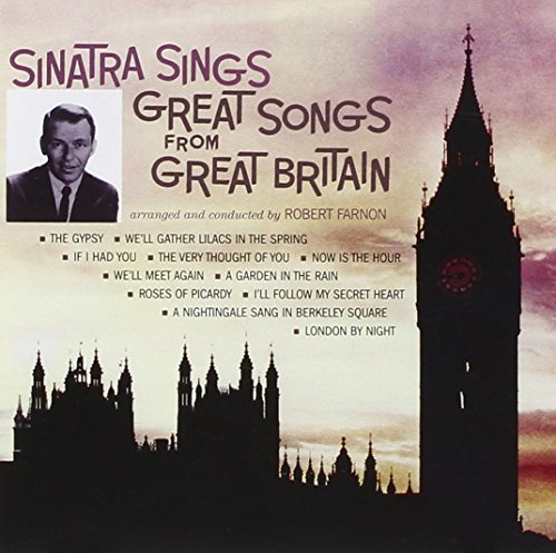 Frank Sinatra album cover featuring Big Ben and a portrait of Sinatra.