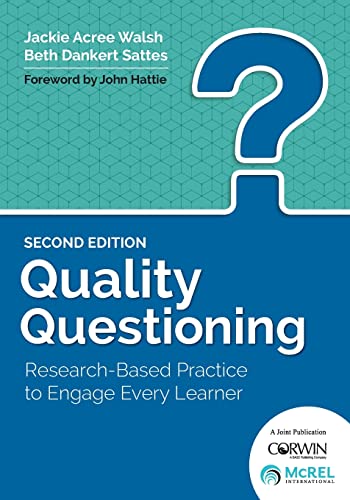 Book cover: “Quality Questioning” with a large blue question mark.