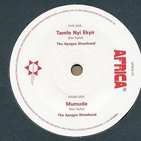 The Apagya Showband - Tamfo Nyi Ekyir / Mumude [VINYL]