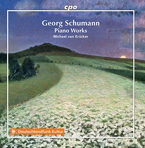CD cover: painted landscape with rolling hills under a sunset sky.