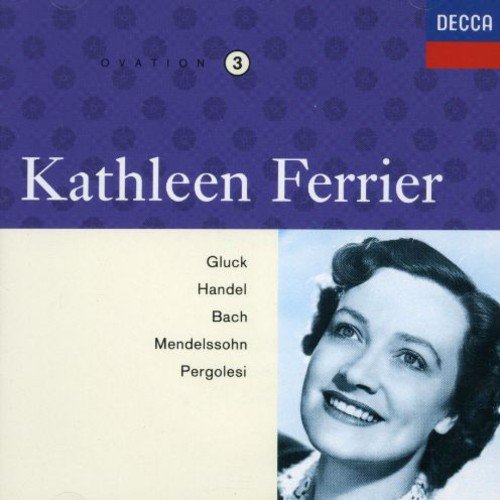 CD cover featuring a portrait of singer Kathleen Ferrier and composer names.