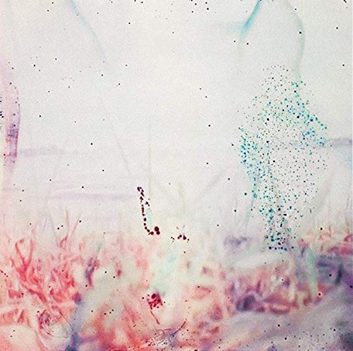 Watercolor-style CD cover with abstract figures and speckled textures.