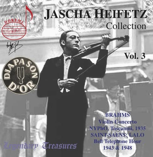 Heifetz/toscanini - Jascha Heifetz Collection Vol. 3: Brahms Violin Concerto (Live, 1935) [CD]