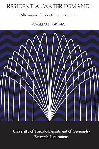 Book cover: "Residential Water Demand" with abstract white lines on blue.