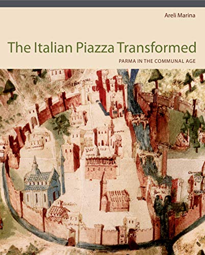 Book cover depicting a historical, painted cityscape of Parma, Italy.